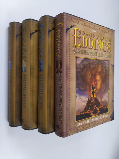 David Eddings : Unennäkijöiden kirja 1-4 : Vanhemmat jumalat ; Salattu mahti ; Kristallikuilu ; Nuoremmat jumalat