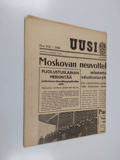 Uusi Suomi nro 312/1939 (18.11.)