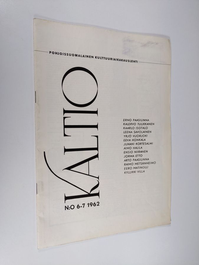Kaltio 1962 N:O 6-7 : pohjoissuomalainen aikakauslehti