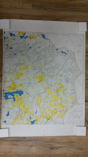 Jaakkima : Meriä - Pajasyrjä - Aurajoki - Kukkalampi - Paikjärvi (luovutetun Karjalan kartta)
