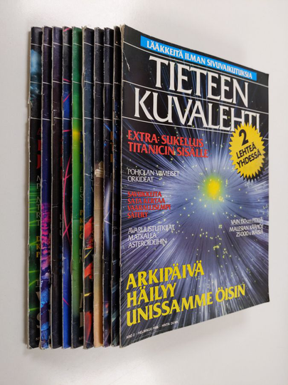 Tieteen kuvalehti vuosikerta 1988 2-10, 12 (puuttuu lehdet 1 ja 11)