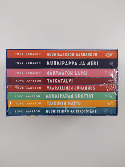 Tove Jansson : Muumi-romaanit 1-8 : Muumilaakson marraskuu ; Muumipappa ja meri ; Näkymätön lapsi ; Taikatalvi ; Vaarallinen juhannus ; Muumipapan ...