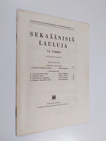 Sekaäänisiä lauluja 74. vihko