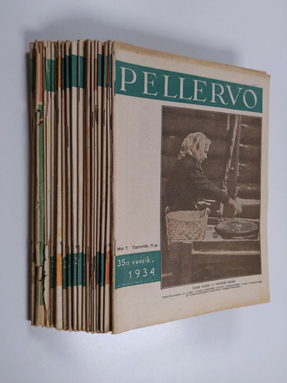 Pellervo vuosikerta 1934 n:ot 1-34 (puuttuu nrot 28, 7, 6, 5 ja 4)