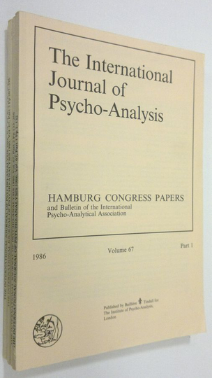 The International Journal of Psycho-Analysis - vol. 67, part 1-4/1986