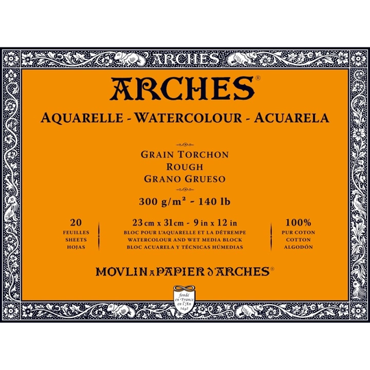 Arches Akvarellilehtiö Rough 300g 23x31cm