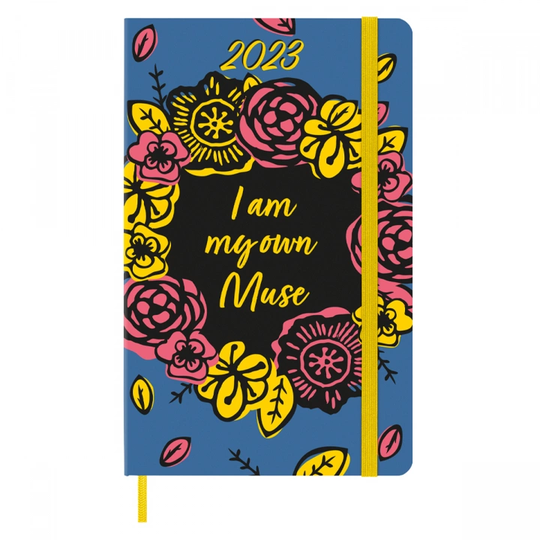 Moleskine 12M Weekly Notebook Frida Kahlo Large Light Blue