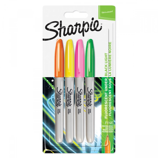 Sharpie Fine Marker 4 kpl Neon