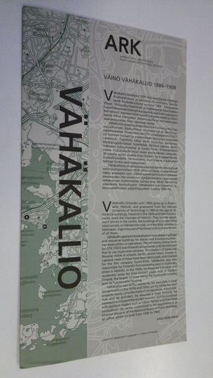 Aino ym. Niskanen (toim.) : Väinö Vähäkallio 1886-1959
