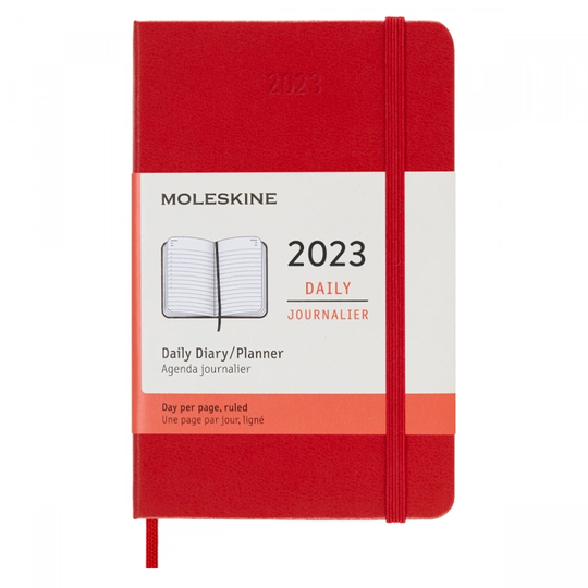 Moleskine 12M Daily Kalenteri Softcover Large Red