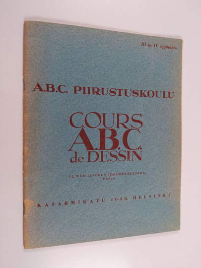 A.B.C. piirustuskoulu 3-4 oppijakso