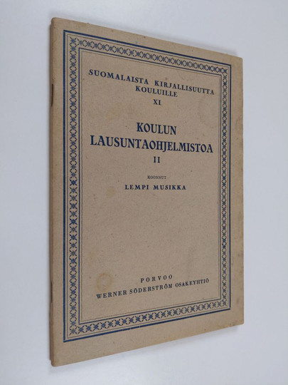 Koulun lausuntaohjelmistoa II