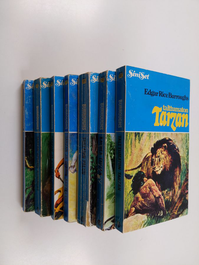 Edgar Rice Burroughs : Tarzan-paketti (7 kirjaa) : Tarzan ja Oparin aarteet ; Talttumaton Tarzan ; Tarzan ja kultaleijona ; Tarzanin ...