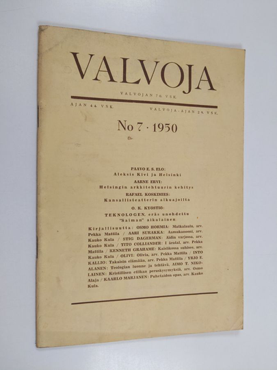Valvoja 7/1950