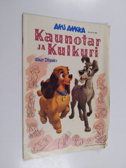 Walt Disney : Aku Ankka 52B/1984 : Kaunotar ja kulkuri