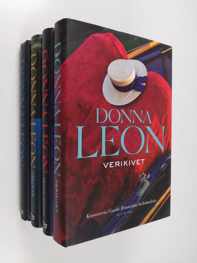 Donna Leon : Donna Leon-paketti (4 kirjaa) : Turvasatama ; Unelmien tyttö ; Pedon palkka ; Verikivet