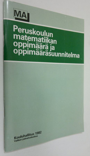 Peruskoulun matematiikan oppimäärä ja oppimääräsuunnitelma