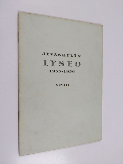 Jyväskylän lyseo 1955-1956 XCVIII