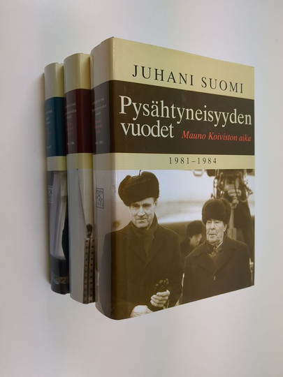 Juhani Suomi : Mauno Koiviston aika 1-3 : Pysähtyneisyyden vuodet ; Epävarmuuden vuodet ; Kohti sinipunaa