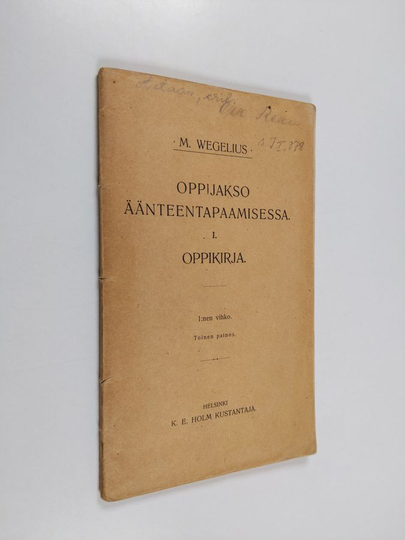 M. Wegelius : Oppijakso äänteentapaamisessa 1 oppikirja -1:nen vihko