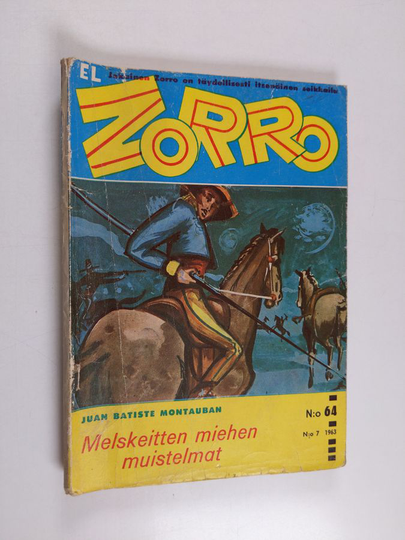 Juan Batiste Montauban : El Zorro 7/1963 : Melskeitten miehen muistelmat