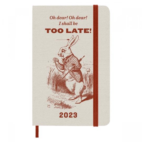 Moleskine 12M Weekly Notebook Alice in Wonderland Pocket Red