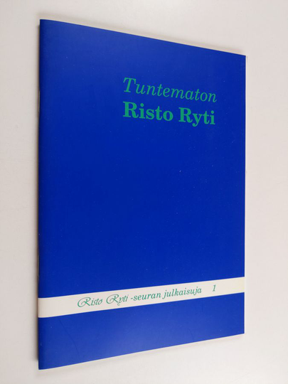 Tuntematon Risto Ryti