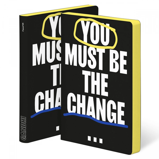 Nuuna Notebook Graphic L - You Must Be The Change