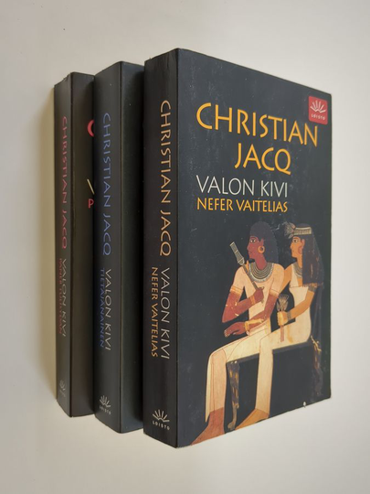 Christian Jacq : Valon kivi : Nefer Vaitelias ; Tietäjänainen ; Paneb tulisydän (3 kirjaa)