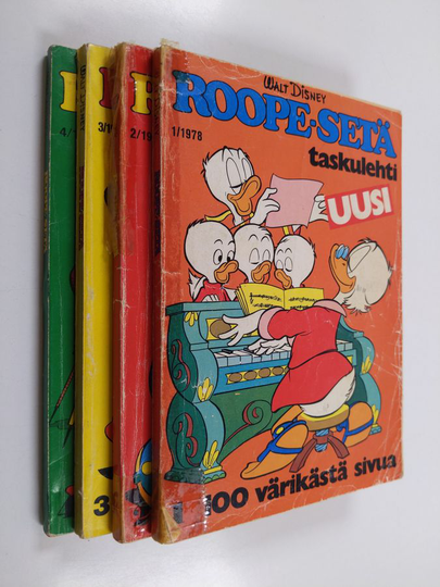 Roope-setä taskulehti vuosikerta 1978 (4 numeroa)