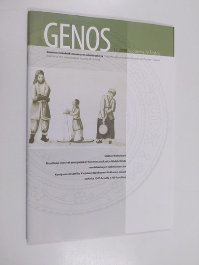 Genos 1/2008 : Suomen sukututkimusseuran aikakauskirja