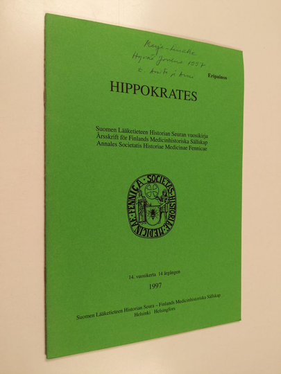 Hippokrates : Suomen Lääketieteen Historian Seuran vuosikirja 1997