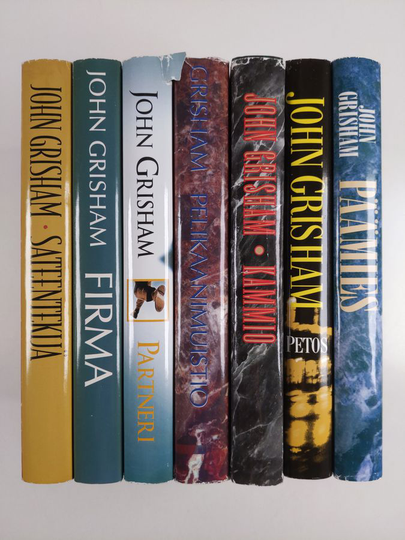 John Grisham : Grisham-paketti (7 kirjaa) : Partneri ; Kammio ; Petos ; Pelikaanimuistio ; Päämies ; Sateentekijä ; Firma