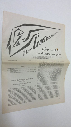 Martin Barkhoff (red.) : Das Goetheanum nr. 48/1987 : Wochenschrift fur Anthroposophie