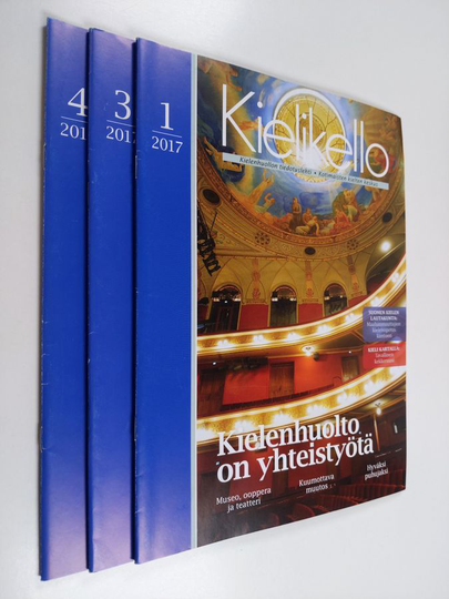 Kotimaisten kielten tutkimuskeskus : Kielikello - kielenhuollon tiedotuslehti : 1&3-4/2017