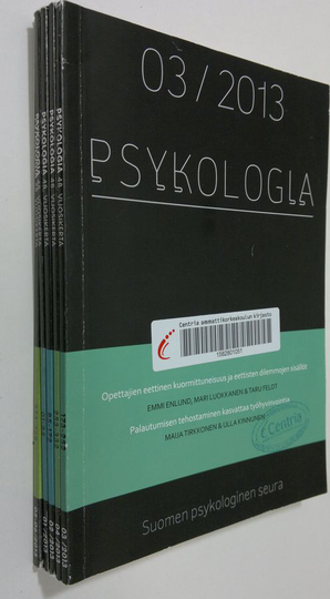 Psykologia 2013: tiedepoliittinen aikakauslehti vuosikerta 1-6