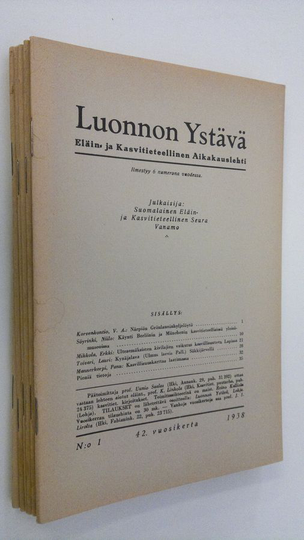 Luonnon ystävä vuosikerta 1938