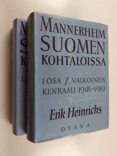 Erik Heinrichs : Mannerheim Suomen kohtaloissa 1-2 ; Valkoinen kenraali 1918-1919 ; Suomen marsalkka