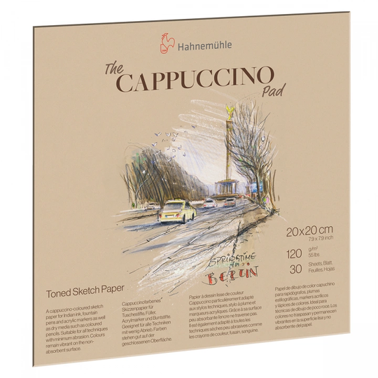 Hahnemühle The Cappuccino Pad Luonnoslehtiö 20x20 cm 120g