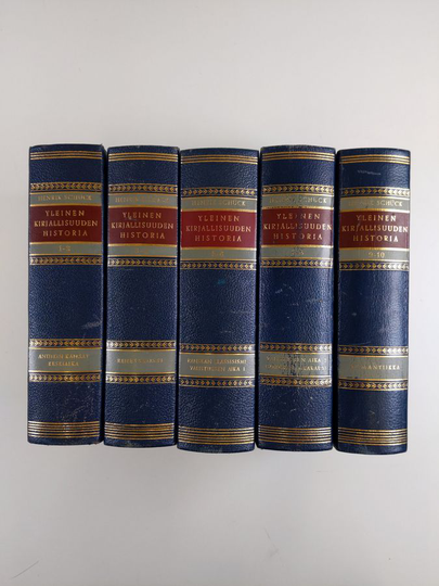 Henrik Schuck : Yleinen kirjallisuuden historia 1-10 ; Antiikin kansojen kirjallisuus ; Keskiaika ; Renesanssi 1-2 ; Ranskan klassismi ; ...