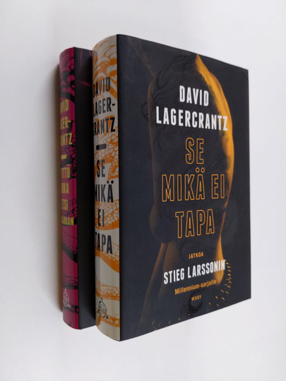 David Lagercrantz : Se mikä ei tapa ; Tyttö joka etsi varjoaan (2 kirjaa)
