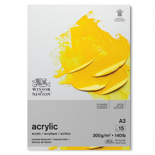 Winsor & Newton Akryylilehtiö A3 300g