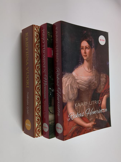 Historiallisten romaanien kuningattaret-paketti : Kaari Utrio: Rakas Henrietta ; Pirjo Tuominen: Mariaana, Vantaan tytär ; Kristiina Vuori: ...