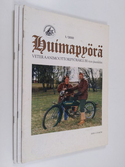 Huimapyörä 1-3/2000 : Veteraanimoottoripyöräklubi ry:n jäsenlehti