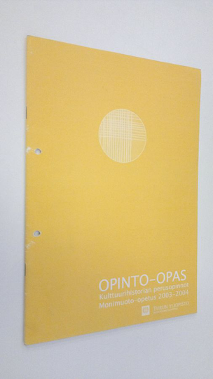 Opinto-opas : Kulttuurihistorian perusopinnot monimuoto-opetus 2003-2004
