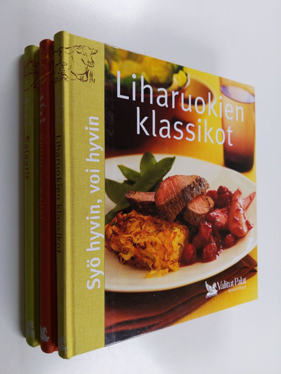 Pirjo Muurinen : Syö hyvin, voi hyvin 1-3 : Liharuokien klassikot ; Keitot ja padat ; Salaatit