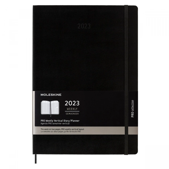 Moleskine 12M Kalenteri Weekly PRO A4 Black