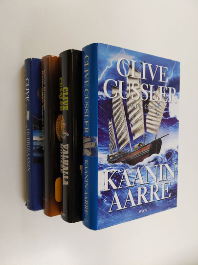 Clive Cussler : Clive Cussler -setti (4 kirjaa): Kadonneen saaren timantit ; Valhalla nousee ; Hurrikaanin silmässä ; Kaanin aarre