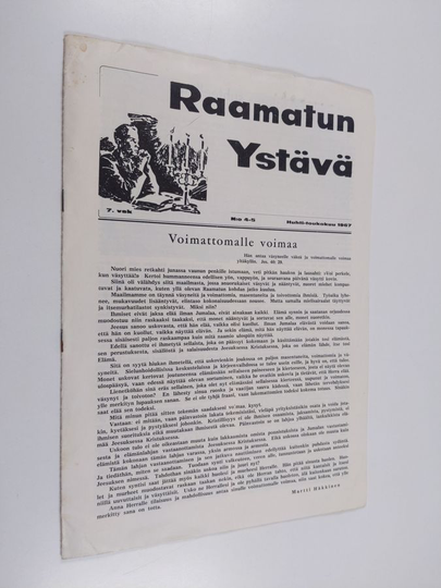 Raamatun ystävä 4-5/1967