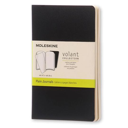 Moleskine Volant Pocket Musta Ruled